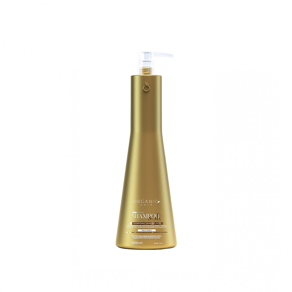 Shampoing sans sulfates Organic Gold Shampoo Soft 1L